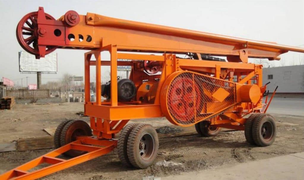 SP8A Cable Percussion Drilling Rig For Large Boreholes 300m Songte